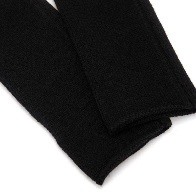 Isotoner® Ladies Soft Touch Knit Fingerless Glove Black Extra Image 3